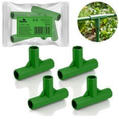 Northix 11 mm priključki za rastlinske kolce, paket 4 kosov, zeleni