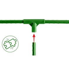 Northix 11 mm priključki za rastlinske kolce, paket 4 kosov, zeleni