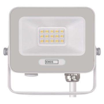 Emos ZS2214W LED reflektor GLARO 10W, bel, IP65, 1000 lm, nevtralna bela