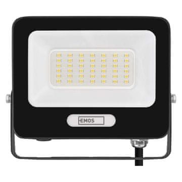 Emos ZS2234B LED reflektor GLARO 30W, črni, IP65, 3000 lm, nevtralna bela