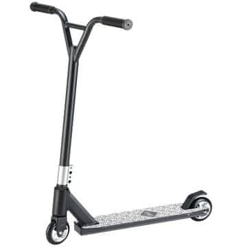 Northix Akrobatski skuter, lahek aluminij, črno/bel, največ 100 kg