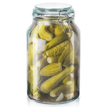 Orion Debel steklen kozarec s tesnim pokrovom in gumijastim tesnilom
