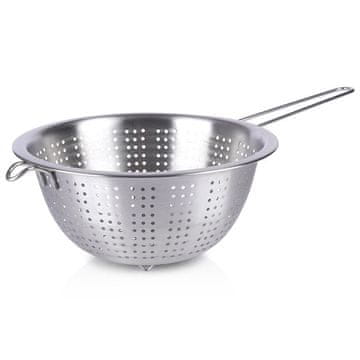 Excellent Houseware Okroglo cedilo z ročajem iz nerjavečega jekla, primerno za pomivalni stroj
