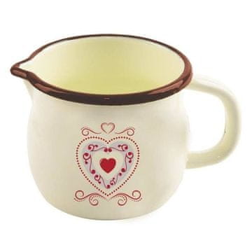 Orion Tradicionalna jeklena emajlirana skodelica premera 12 cm