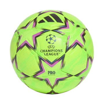 slomart adidas UCL Pro Winter 26/27 League Stage žoga za nogomet, velikost 5, zelena/črna/roza