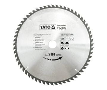 YATO Yato YT-6077 rezilo za krožno žago, 30 cm, 60 zob, TCT