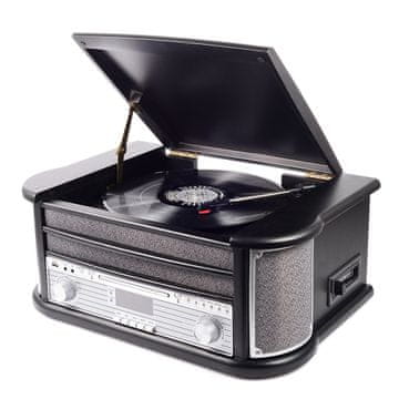 Denver Denver MRD-51 avdio sistem, DAB/FM radio, predvajalnik kaset, leseno ohišje