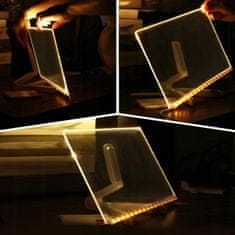Dexxer LED svetlobna grafična tablica za risanje neon 20×30cm