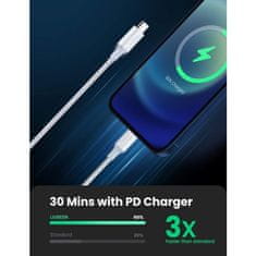 Ugreen USB-C na Lightning kabel, PD, srebrn, 2m (60749)
