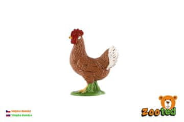 Piščanec kokoš domača zooted plastika 4cm
