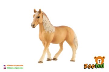 Konj domači palomino zooted plastični 13cm
