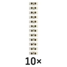 Emos A4105 priključna letvica 2,5–4mm2, bela, 10 kos