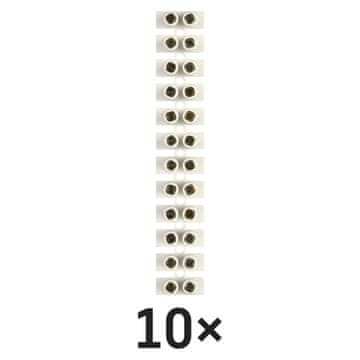 Emos A4105 priključna letvica 2,5–4mm2, bela, 10 kos