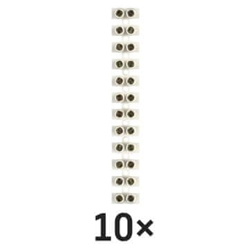 Emos A4106 priključna letvica 4–6mm2, bela, 10 kos