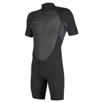 Outdoor master O'Neill Reactor-2 2 mm Back Zip moška kratka neoprenska obleka, Black/Graphite