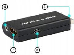 Verkgroup Pretvornik za PS2 na HDMI adapter