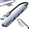 Verkgroup 4 vratni USB 3.0 razdelilnik priklopna postaja razdelilec splitter 5Gbps