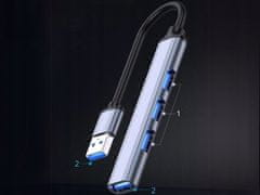 Verkgroup 4 vratni USB 3.0 razdelilnik priklopna postaja razdelilec splitter 5Gbps