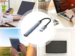Verkgroup 4 vratni USB 3.0 razdelilnik priklopna postaja razdelilec splitter 5Gbps