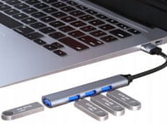 Verkgroup 4 vratni USB 3.0 razdelilnik priklopna postaja razdelilec splitter 5Gbps