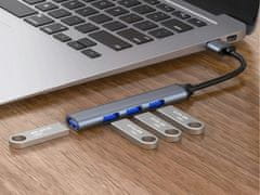 Verkgroup 4 vratni USB 3.0 razdelilnik priklopna postaja razdelilec splitter 5Gbps