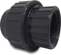 shumee Profec PVC-U prehodni vijak 50 mm x 1 1/2"" KW x GW 10bar siv