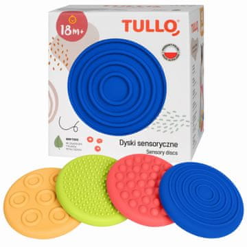 shumee Senzorični diski z različnimi teksturami - 4 kosi.