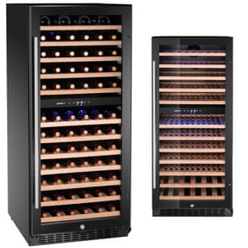 Arktic 2-conska hladilnik za vino za 124 steklenic, 265 l, 570 x 595 x 1400 mm