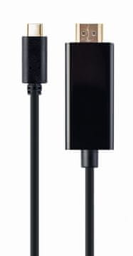 slomart Gembird CN-USB34C-HD2M kabel USB-C v HDMI 4K 30Hz 2m, črn