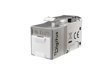 slomart Digitus DN-93606 Keystone RJ45 Cat.6 STP modul, srebrna/siva