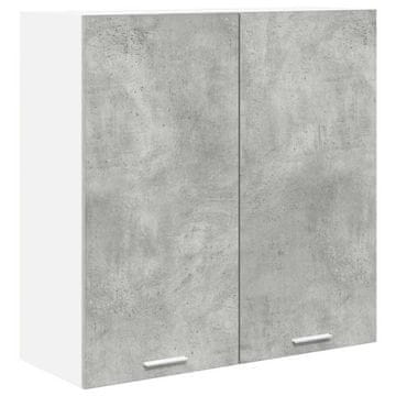 Vidaxl Viseča omarica Betonsko siva 80 x 31 x 80 cm Konstruiran les