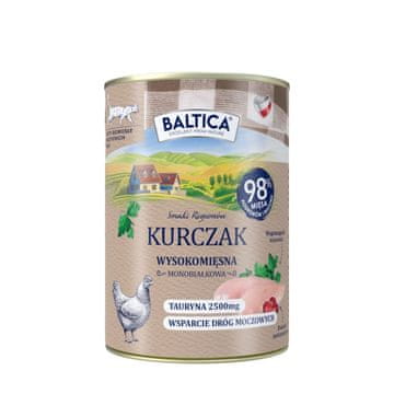slomart BALTICA Flavors of the Regions Piščanec Mono mokra hrana za mačke, 400g