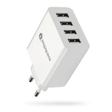slomart EAV SC-400 polnilec, 4x USB-A, 25W, bel