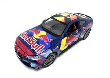 slomart Model avta PULIO 1:24 BMW M4 Red Bull z lučjo in zvokom