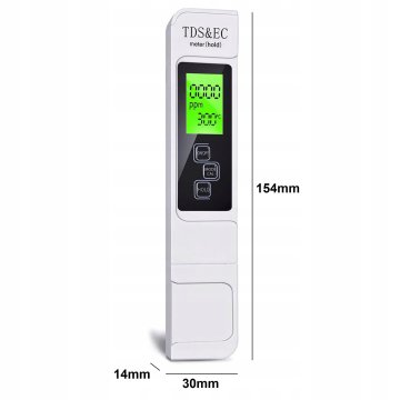 Dexxer PH tester kakovosti vode LCD termometer TDS ATC bel