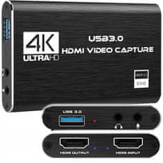 Dexxer Snemalnik HDMI 4K na USB 3.0 video grabber zajem videa