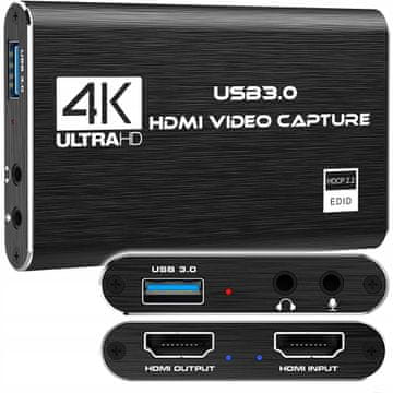 Dexxer Snemalnik HDMI 4K na USB 3.0 video grabber zajem videa