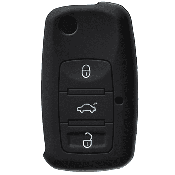 SILIKONSKI ZAŠČITNI OVITEK ZA KLJUČ VW ŠKODA SEAT ČRNEGA OBLIKOVALCA