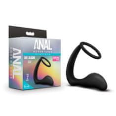 Anal Adventures Analni čep z obročkom za penis Anal Adventures Platinum