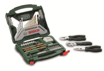 Bosch 70-delni komplet pribora s kovčkom X-Line in kleščami (2607017197)