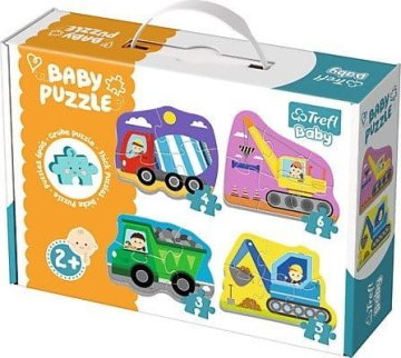 shumee Baby Puzzle 18 kosov Vozila na gradbišču