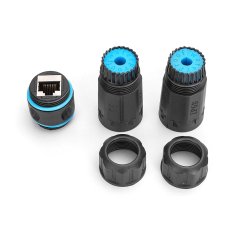 shumee Zunanji digitalni konektor kat. 6A, zaščitni razred IP68, priključek RJ45-RJ45