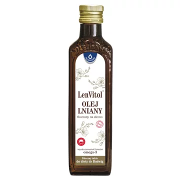 Oleofarm Nerafinirano laneno olje 250 ml - LENVITOL