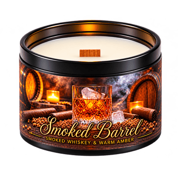Stella Candle Smoked Barrel – dimljen WHISKEY, topel jantar in les 200 g
