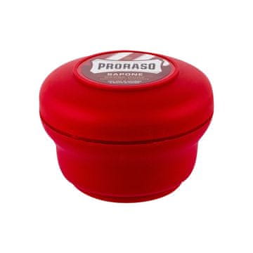 Proraso Red Shaving Soap In A Jar trdo milo za britje z vonjem sandalovine za moške