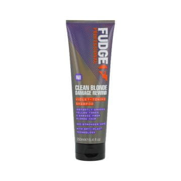 Fudge Professional	 Clean Blonde Damage Rewind Violet-Toning Shampoo šampon za obnovo in sijaj svetlih las unisex
