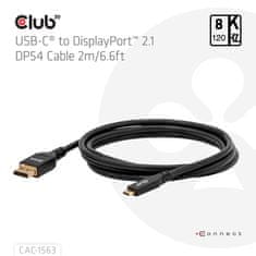 Club 3D CLUB3D CAC-1563 adapter kabel USB Type-C na DisplayPort, 2 m