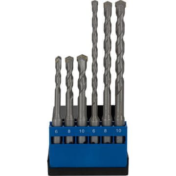 slomart Set 6 vrtalnikov za beton SDS plus 6, 8, 10 x 110/160 mm