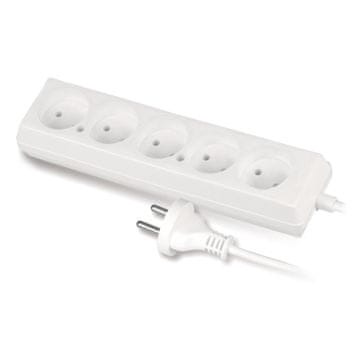slomart Razdelilna napajalna vtičnica PLASTROL, 5 vtičnic, 1.5m kabel