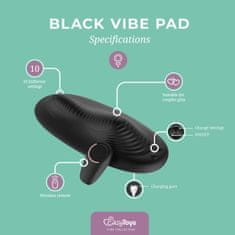 Easytoys Dvojna vibracijska blazina Vibe Pad z daljincem, črna